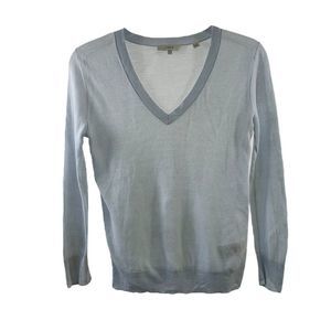 Vince Light Blue Cotton Pullover Size S